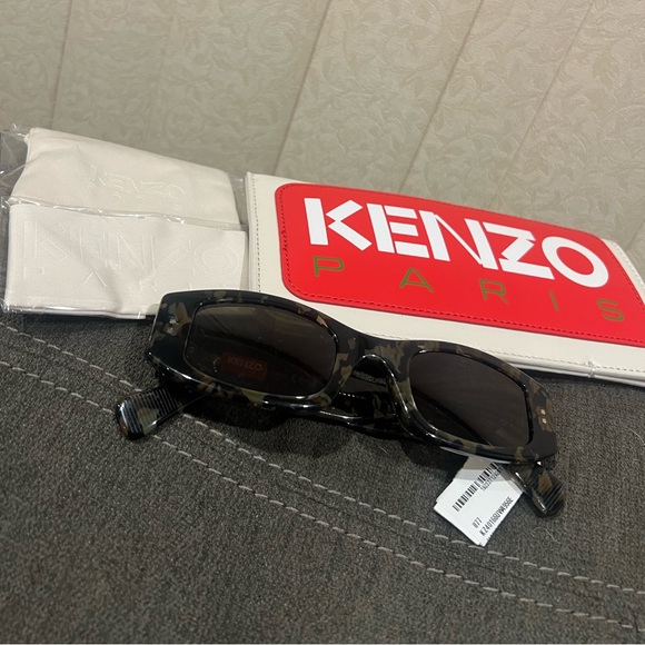 NEW Kenzo Paris Unisex Camouflage Camo 51mm Cateye Sunglasses - Picture 7 of 16